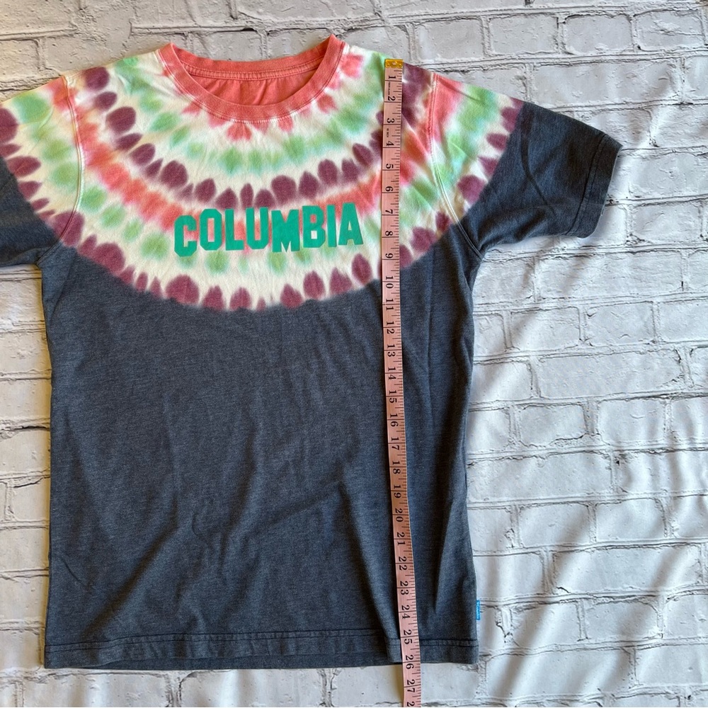 Columbia Omni-Wick Tie Dye Logo T-Shirt Gorpcore Womens Top Small - Picture 4 of 10